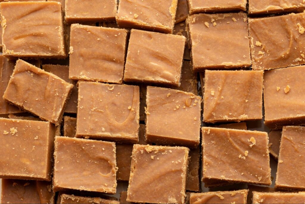 Peanut butter fudge squares