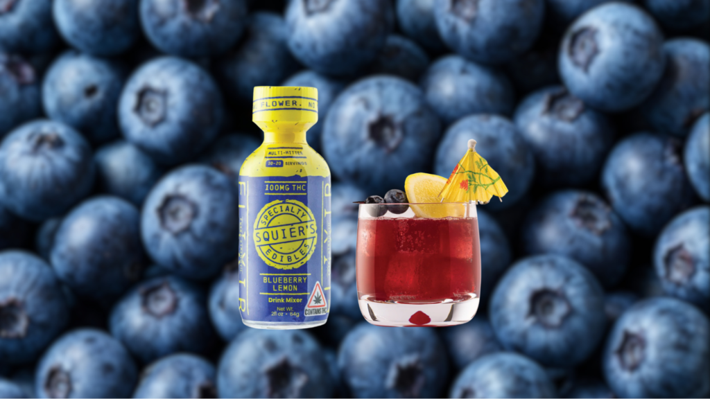 quier’s Elixirs blueberry lemon drink mixer, available in Hennep Provincetown dispensary